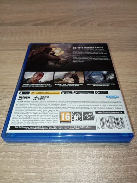 Игра за Playstation 5 Sniper elite resistance