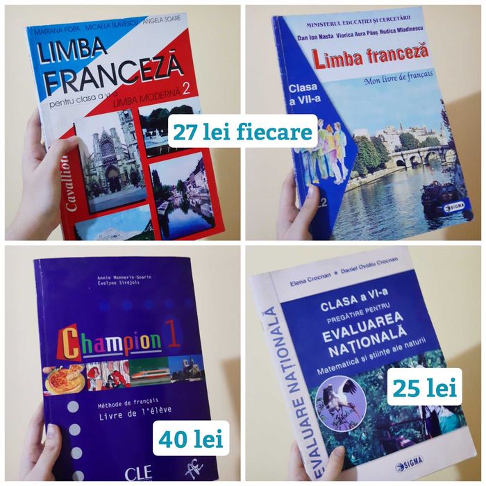 Manuale și culegeri carti de matematică/franceză