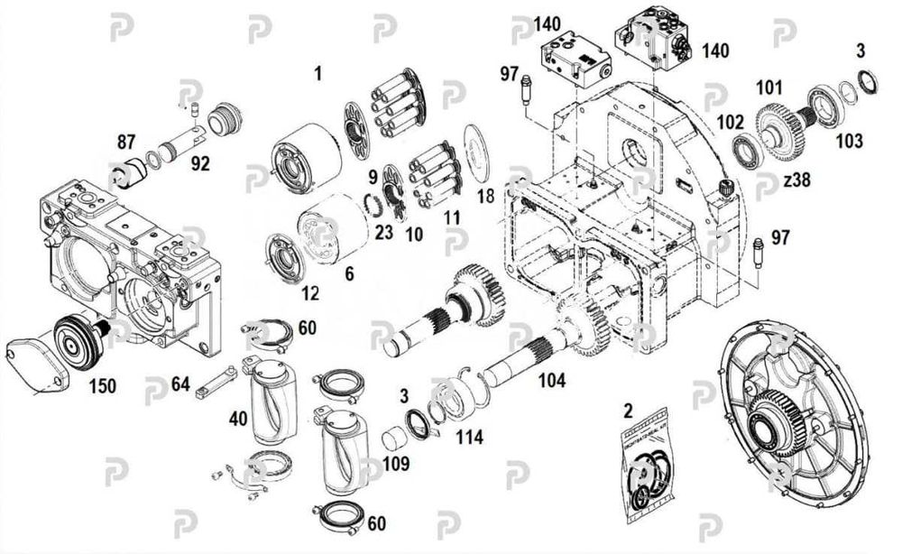 Pompa hidraulica LIEBHERR cu piston axial DPVP0108