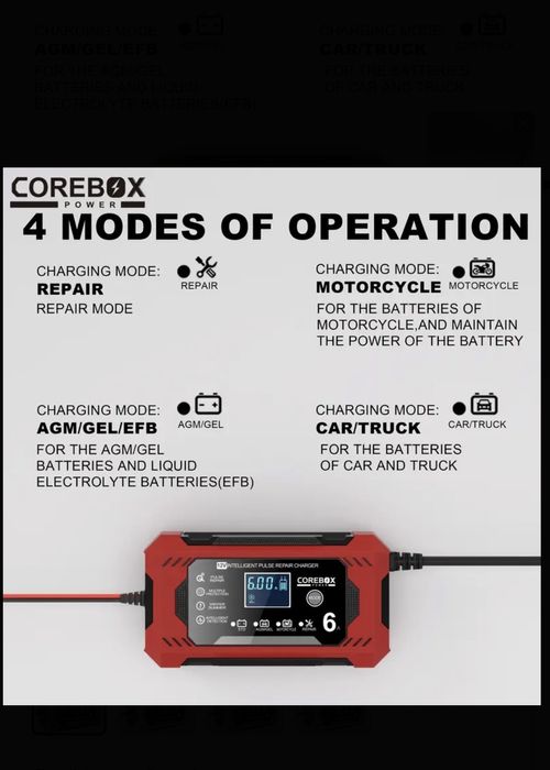 Corebox зарядно устройство