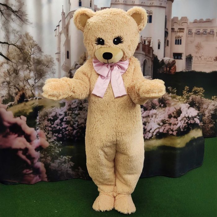 Mascot Urs Teddy din Blană Lux – Costum Premium pentru Evenimente