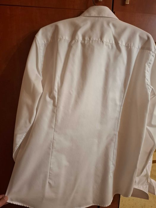 Camasa alba de ceremonie Slim Fit