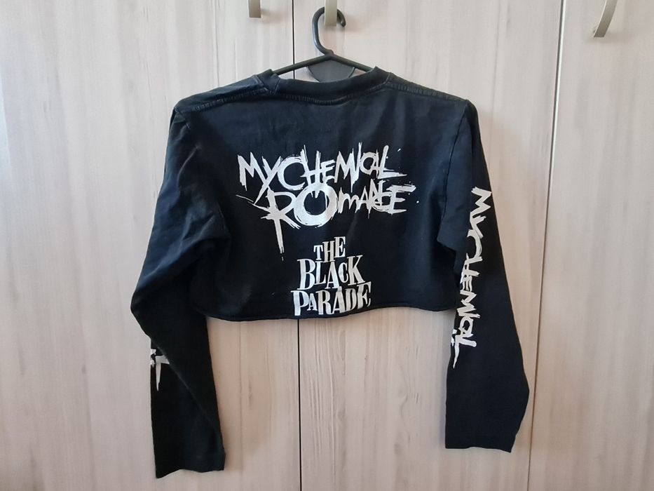 Черно кроп худи My Chemical Romance