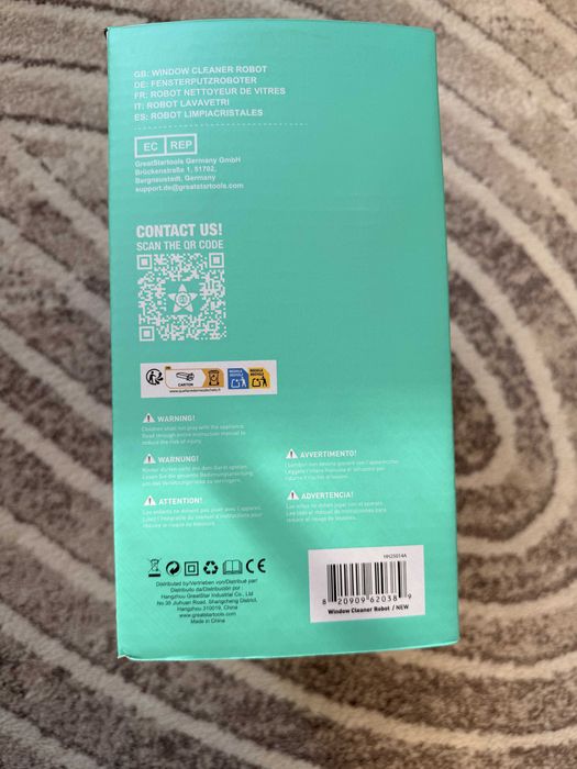 Robot de Spălat Geamuri Haushof – NOU, Sigilat – Pulverizare Automată, Putere 3800 Pa