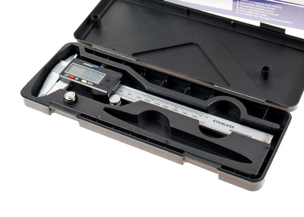 SUBLER DIGITAL, electronic, din inox, cu penar, afisaj LCD, nou, sigilat, realizat in Germania