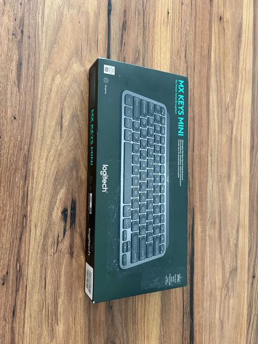 Tastatura Logitech MX Keys Mini, iluminată, wireless, US INTL, negru - ca nouă, la cutie