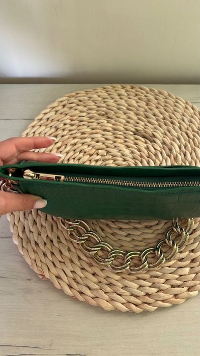 Дамска чанта зелена Zara
