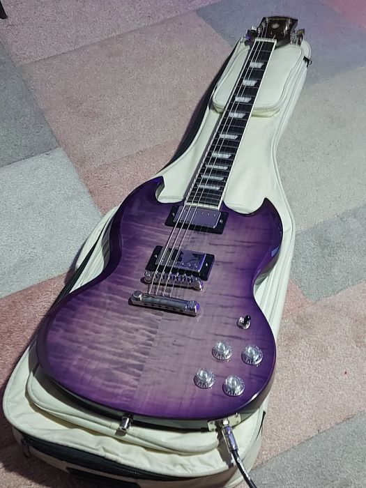 Epiphone sg modern figured purple burst