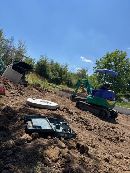 Услуги с мини багер и самосвал