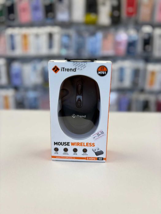 Mouse wireless – plug & play, compatibil PC & laptop