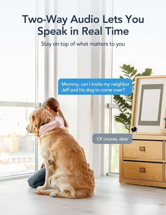 GNCC GC3 Комплект 2 броя вътрешна охранителна камера 1080P, CCTV