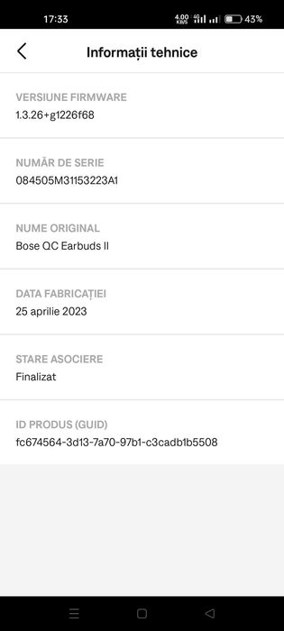 Casti Bose QuietComfort Earbuds