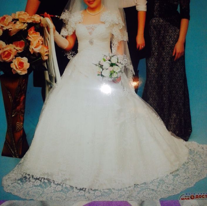 свадебное платье одето один раз