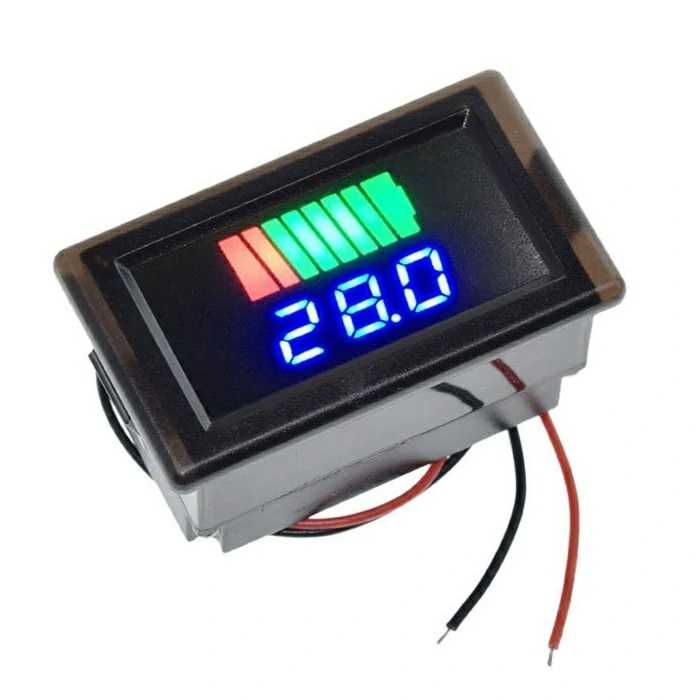 Indicator STARE nivel BATERIE auto bicicleta trotineta 12V 24V 48V 60V