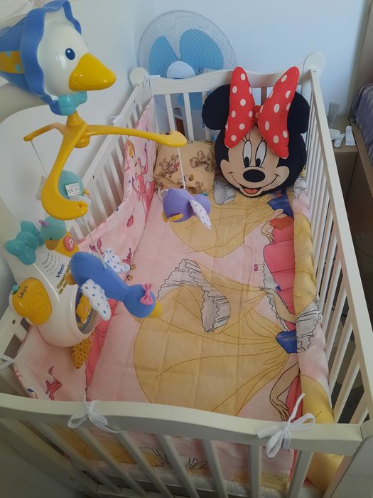 Pat bebeluși + accesorii multe