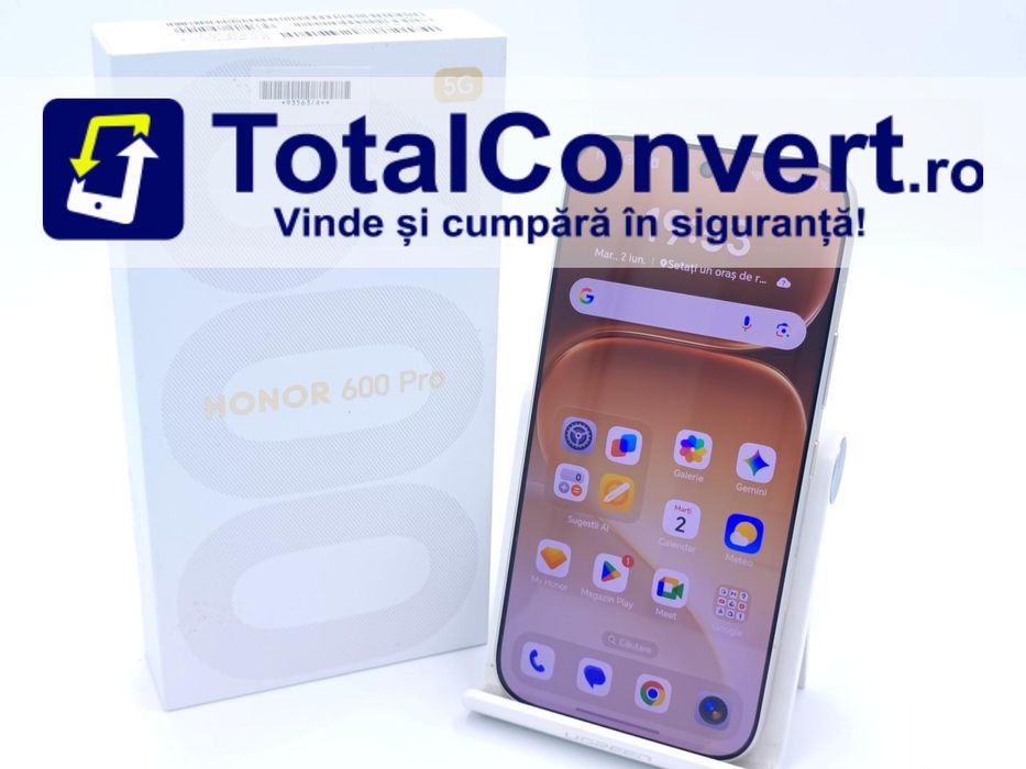 Honor 600 Pro 512GB Golden White 12GB Dual, Garantie 24 luni | #D93563