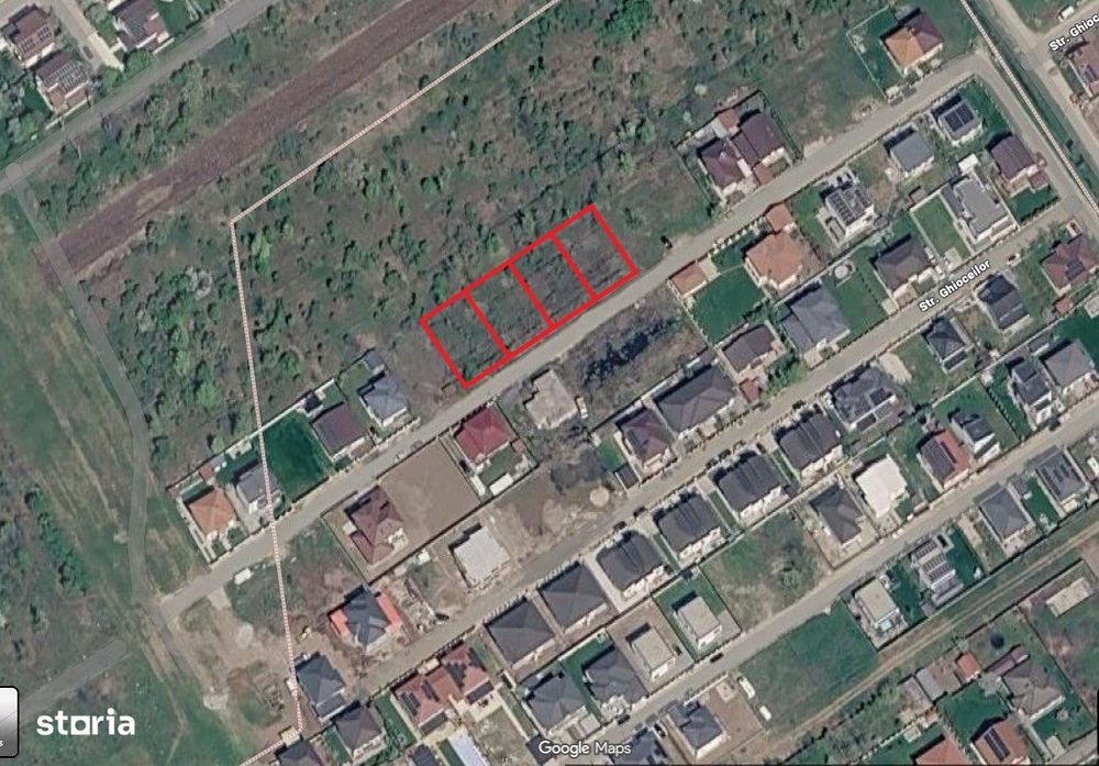 Teren intravilan 453 mp Corbeanca Petresti, 112 EUR/mp