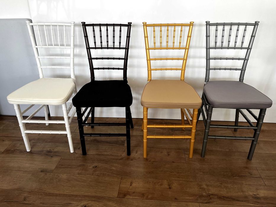 STOC scaune CHIAVARI auriu (scaun Tiffany gold) garanție 5 ani