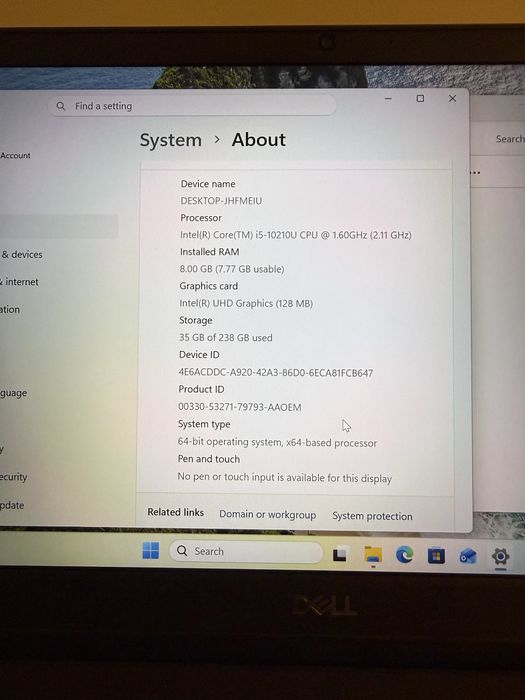 Dell Latitude 3410 | Intel i5-10210U | 8GB RAM | SSD 256GB | Windows 11 Pro | Încărcător Original