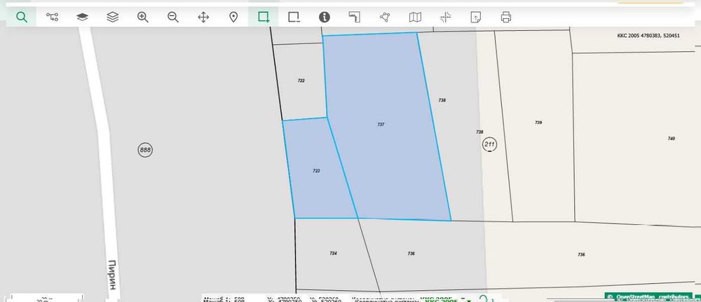 Земеделска земя с 150 сливови дръвчета,кладенец и капково напояване