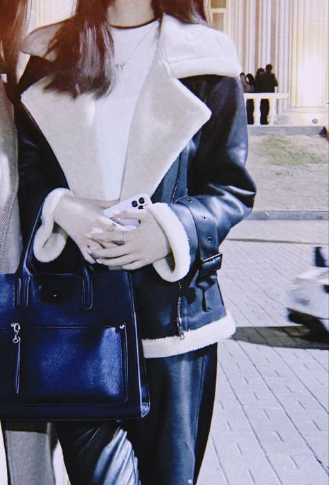 Кожаная Дубленка Zara