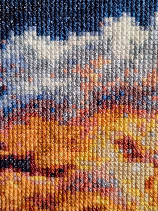 Broderie in cruciulite "Copacul de foc","Bujori", "Balerina"