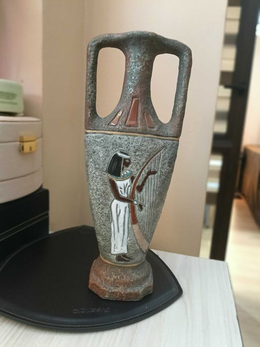 Италианска керамика ваза  Египет Bresciani ARCO Gardasee