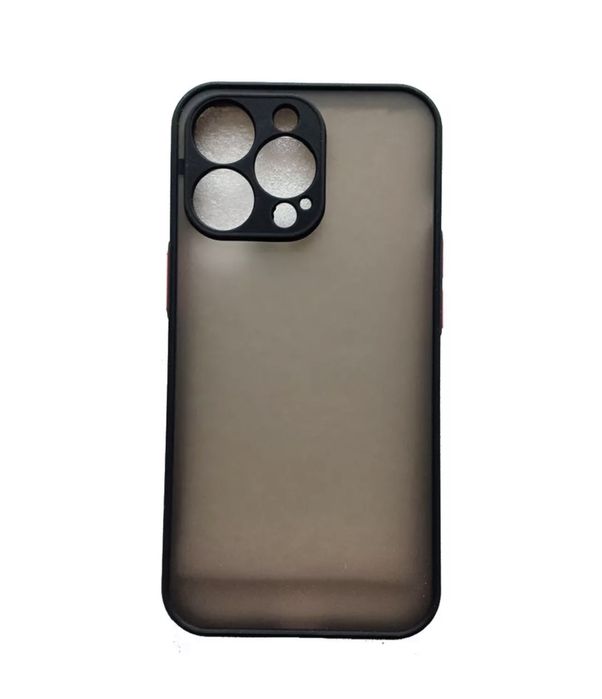 Husa Iphone 14/15/16/PRO/MAX/PLUS Margine Silicon Spate Plastic Mat