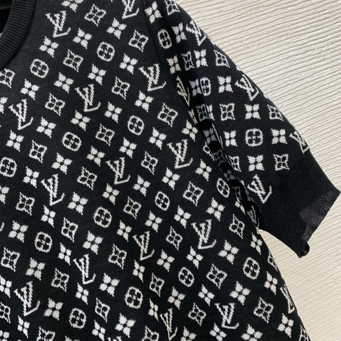 LVL дамска блуза с къс ръкав от плетиво New Season