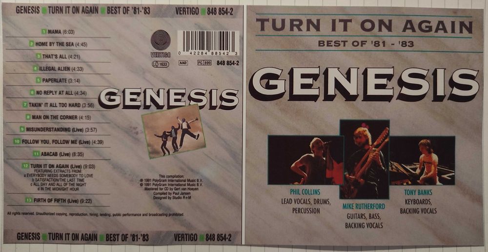 Неофициални cd / цд дискове - нови - Genesis,Gr. Carnation,Symphony X