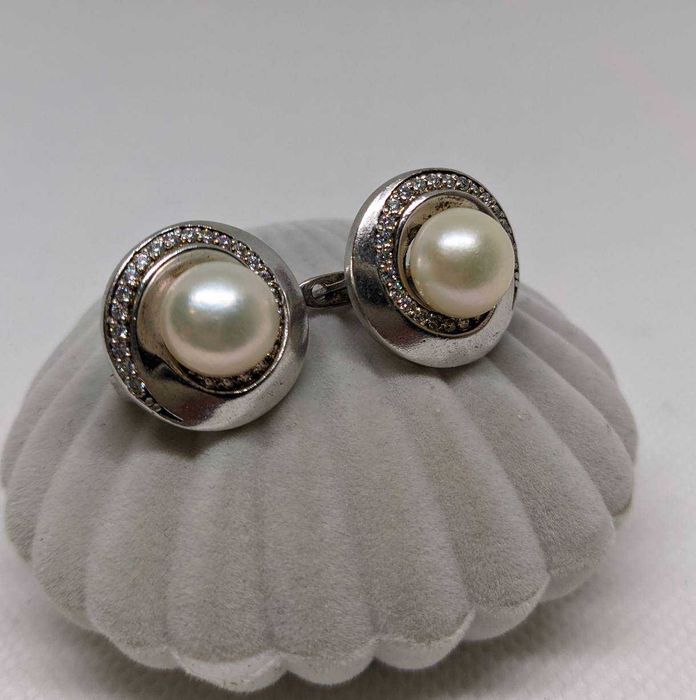 Сребърни обеци с проба 925 – 7,12 гр. - Нови!