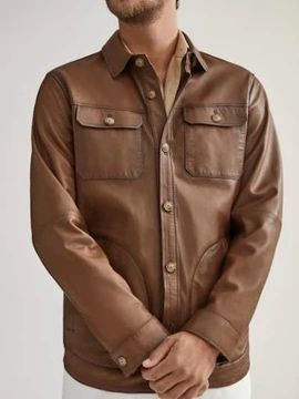 Camasa din piele massimo dutti barbati L