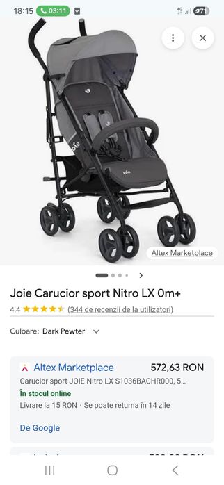 Vand carucior Joie Buggy Nitro LX
