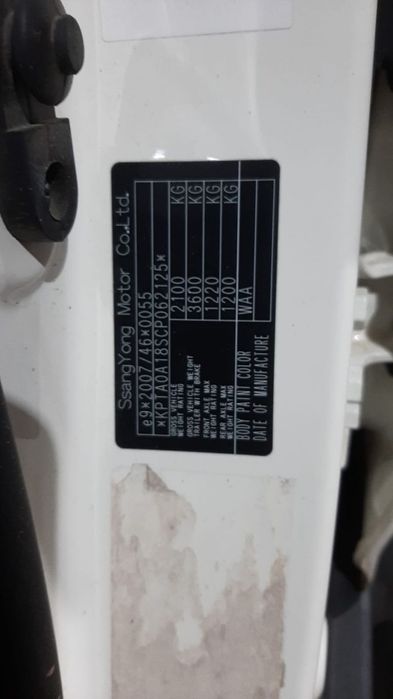 Far stânga SsangYong Korando 3 [2010 - 2013] 2.0 e-XDI D20DTF