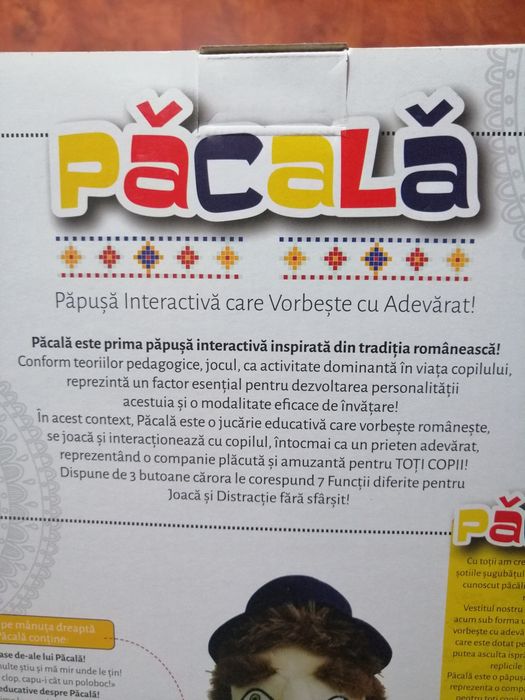Papusa interactiva vorbitoare traditionala Pacala