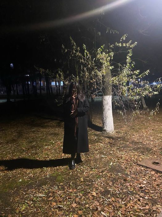 Пальто черное