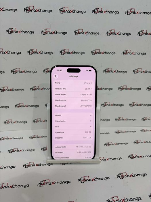 iPhone 16 Pro Black 256GB Neverlocked 93% 49000