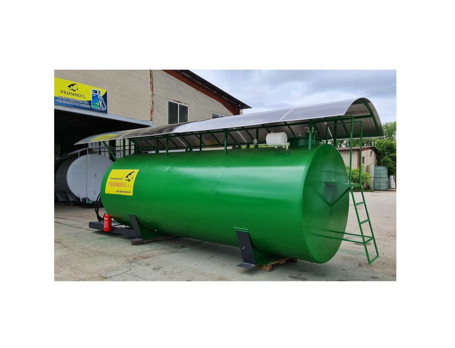 Цистерна с колонка за гориво нафта двустененен резервоар за дизел