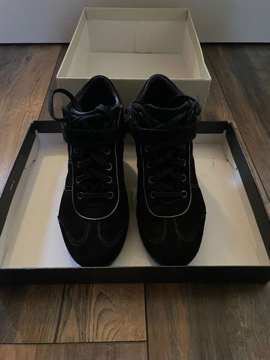 Дамски обувки GEOX вграден ток велур