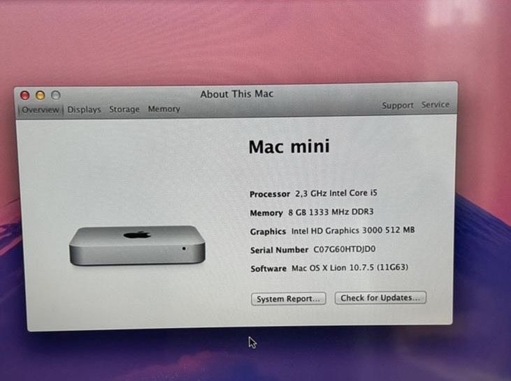 Apple Mac Mini calculator