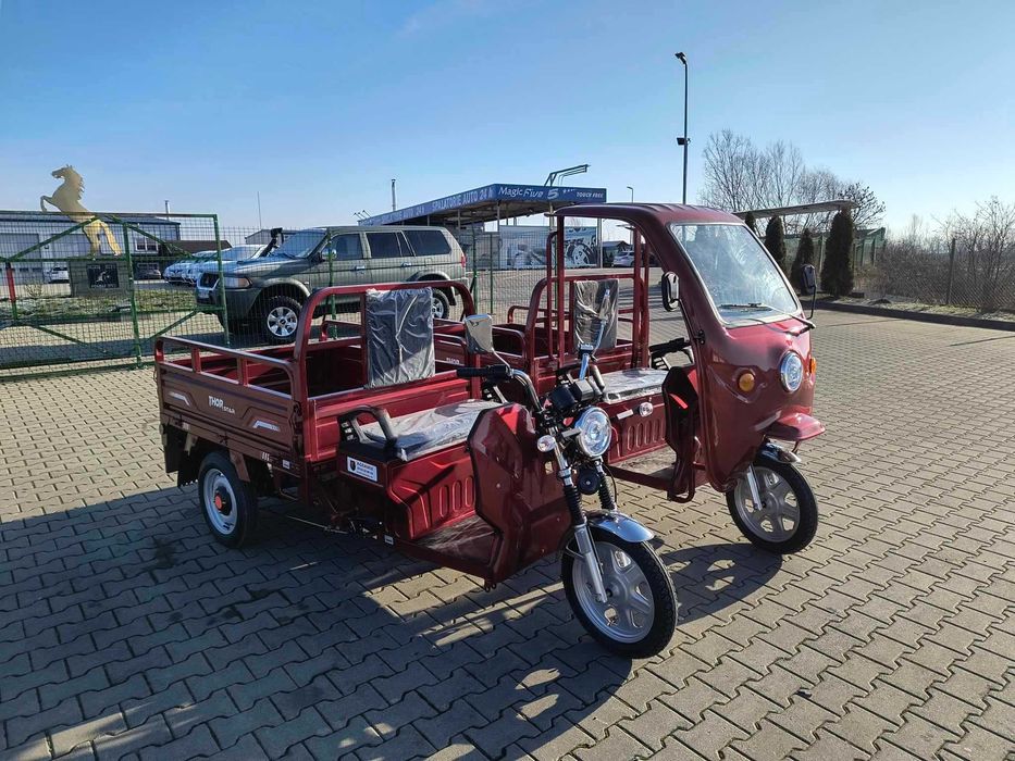 Triciclu electric- fara permis Thor StarPlus nou 1200W cu bena Agramix