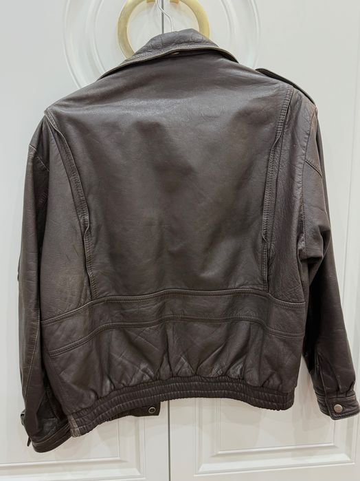 Винтажная кожаная куртка