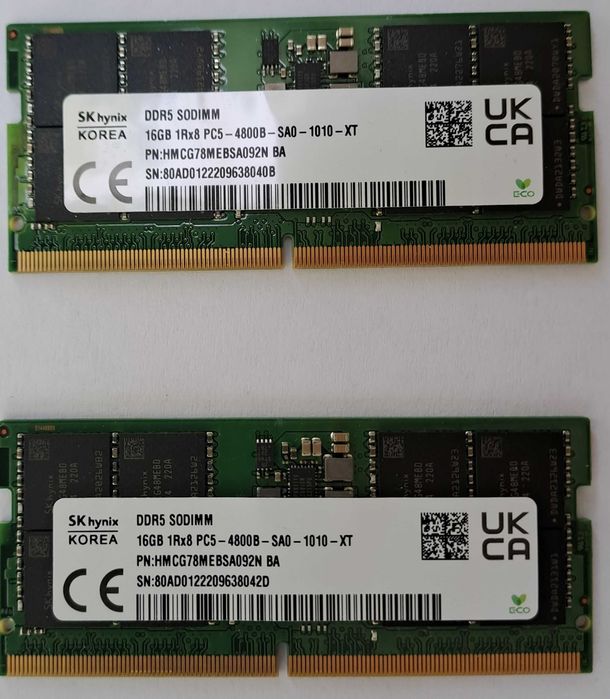 Memorii Laptop 32GB DDR5 PC5-4800