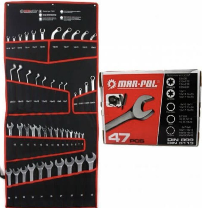 Комплект Комбинирани Ключове 47 части MAR-POL