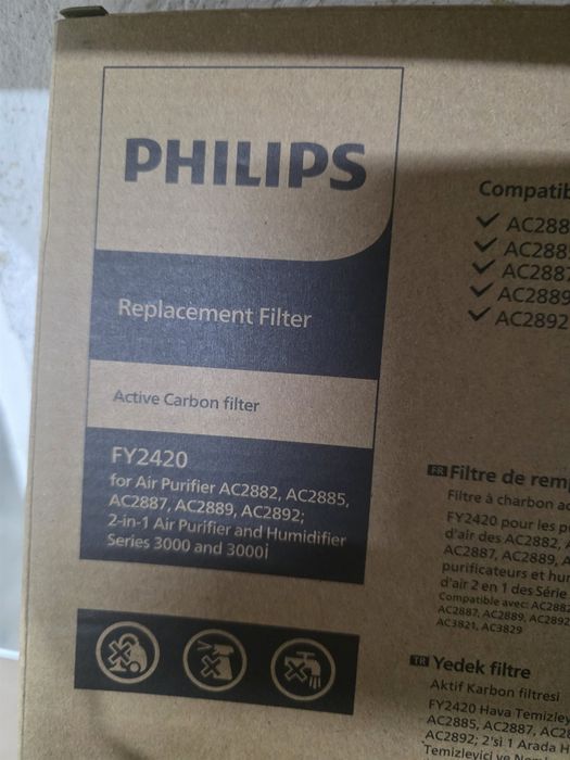 Filtru original de carbon activ pentru purificatoare de aer Philips FY2420/30 NanoProtect