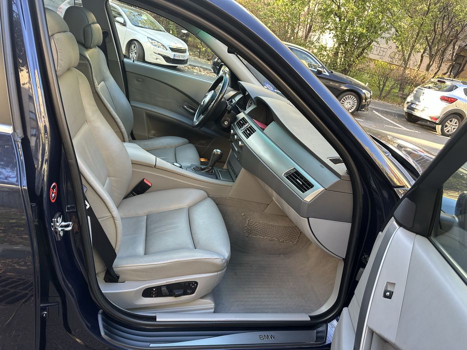 BMW 525D E60 SUPER ACCESORIZATA, SOS, Tapiterie Piele Interior Seria 7