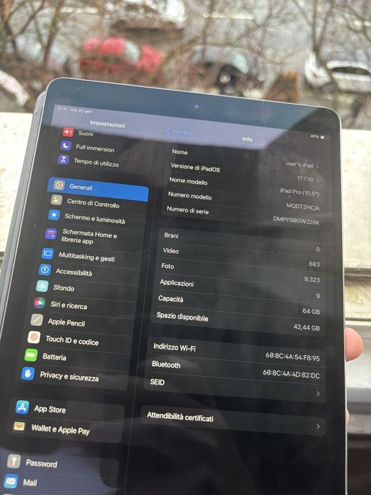 Ipad pro 10.5 120 hz NOU