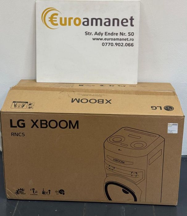 Sistem audio LG XBOOM RNC5, Bluetooth, FM, Karaoke, negru -A-