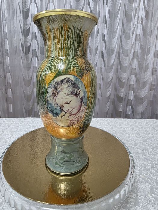 Ваза стекло.. Графин- Петя.. Набор рыбок..Ваза керамика