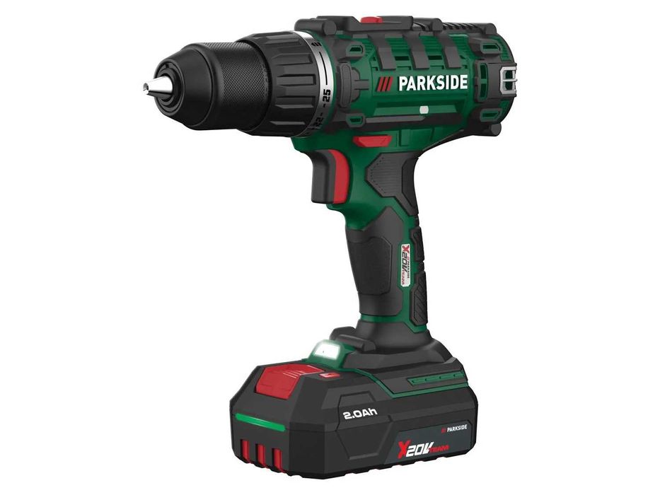 PARKSIDE PABS 20-Li I9 комплект винтоверт,зарядно и 2бр.батерия и множество ръчни инструменти,в практичен куфар